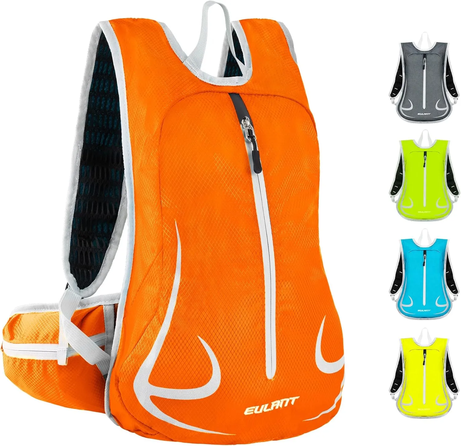 14L Hiking Backpack Lightweight Cycling Daypack with Reflective Stripes for Traveling Skiing Trekking