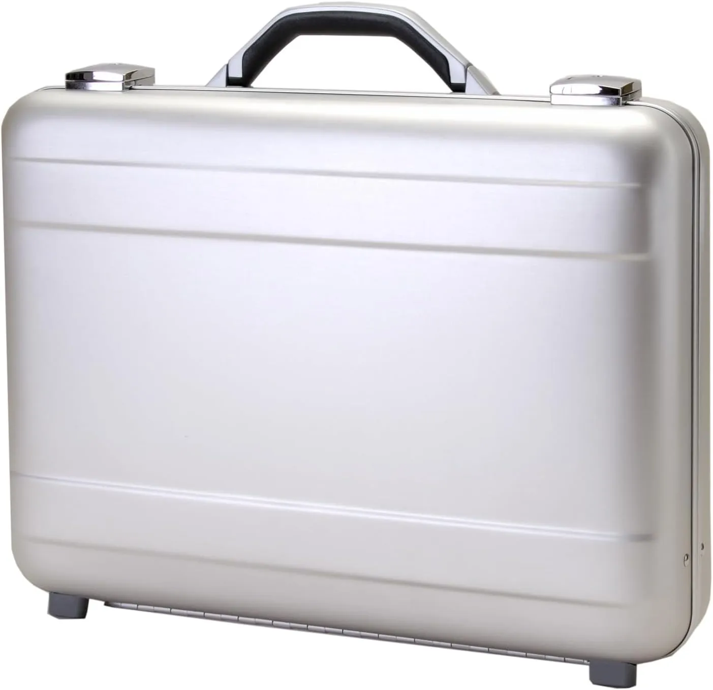 18-Inch Molded Aluminum Attache Case  Sleek, Stylish, Durable, and 4-Inch Deep for Travel or Business, Sliver
