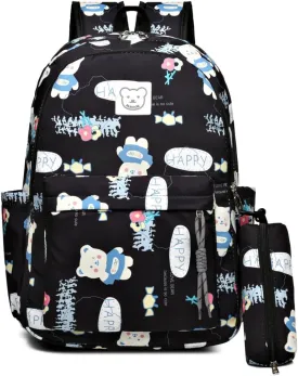 2025 new double backpacks, large-capacity leisure travel backpacks (black)