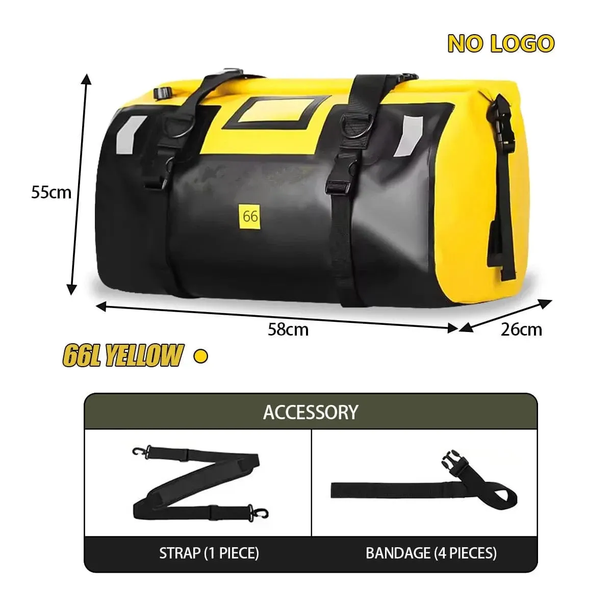 40L/66L/120L Waterproof Duffle Bag, Diving, Camping & Adventure