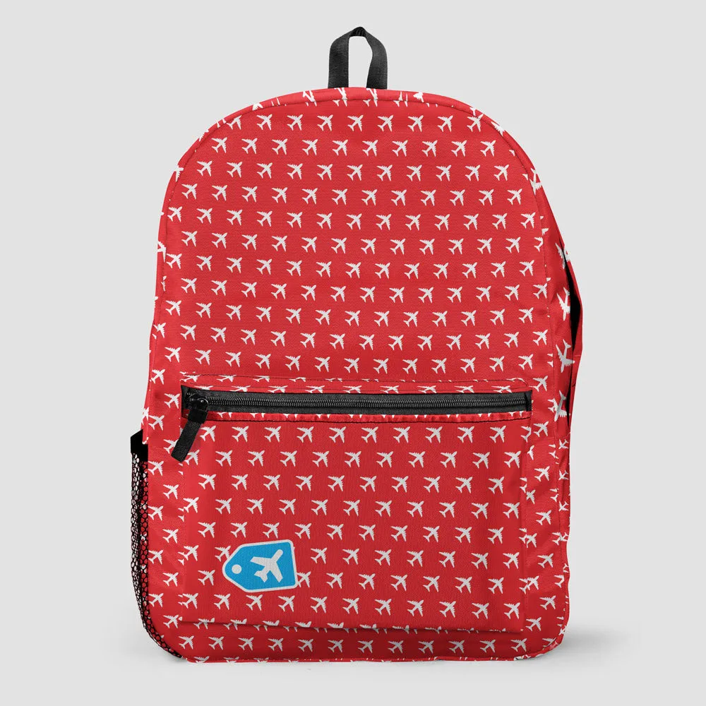 Airplanes Pattern - Backpack