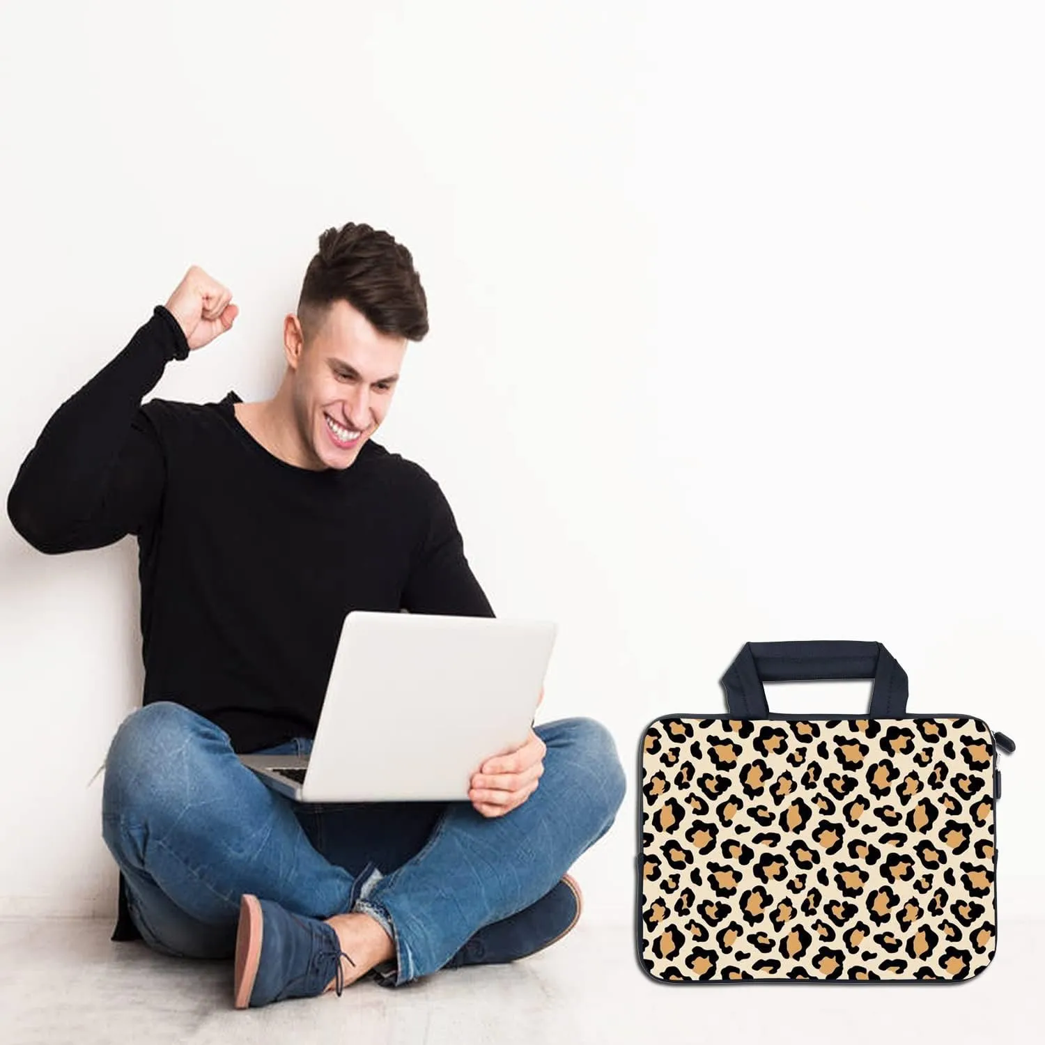 AMARY laptop sleeves 11.6" 12" Laptop Handle Bag Neoprene Notebook Carrying Pouch Chromebook Sleeves case Fit Apple MacBook Air HP DELL Lenovo Asus for men women (AMR12-01)