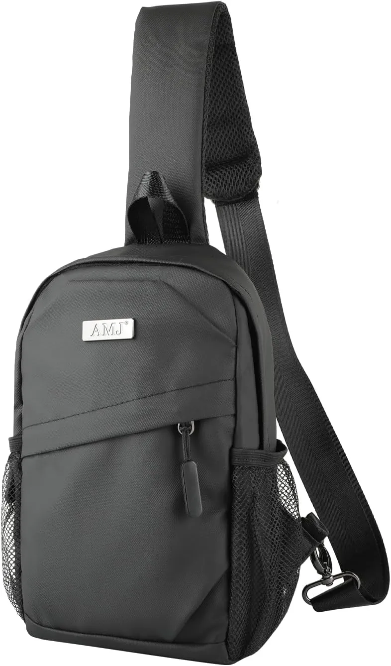 AMJ Cross-body Bag Small Handbag For Men, Shoulder Mini Bag For Women, Travel Chest Daypack for Hiking, Camping, Sports
