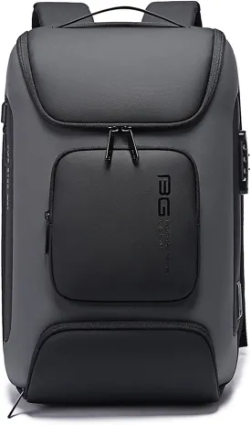 Anti-theft Backpack Business Laptop Handbag Travel Large Daypacks fits 15.6 Inch Laptop with USB Charging Port Computer Bag Bookbag for Women Men Waterproof Rucksack Grey