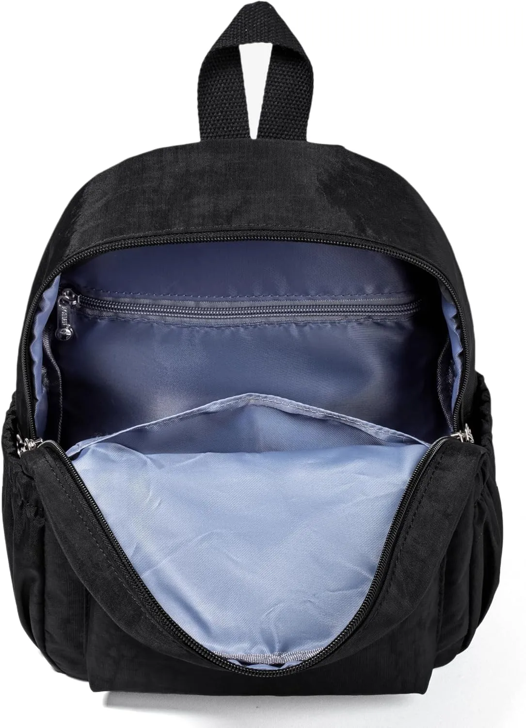 AOTIAN Mini Lightweight 11.8 Inch Backpack Durable Travel Hiking Women and Girls Small Daypack, 7 Liters Black
