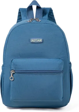 AOTIAN Mini Lightweight 11.8 Inch Backpack Durable Travel Hiking Women and Girls Small Daypack, 7 Liters Light Blue
