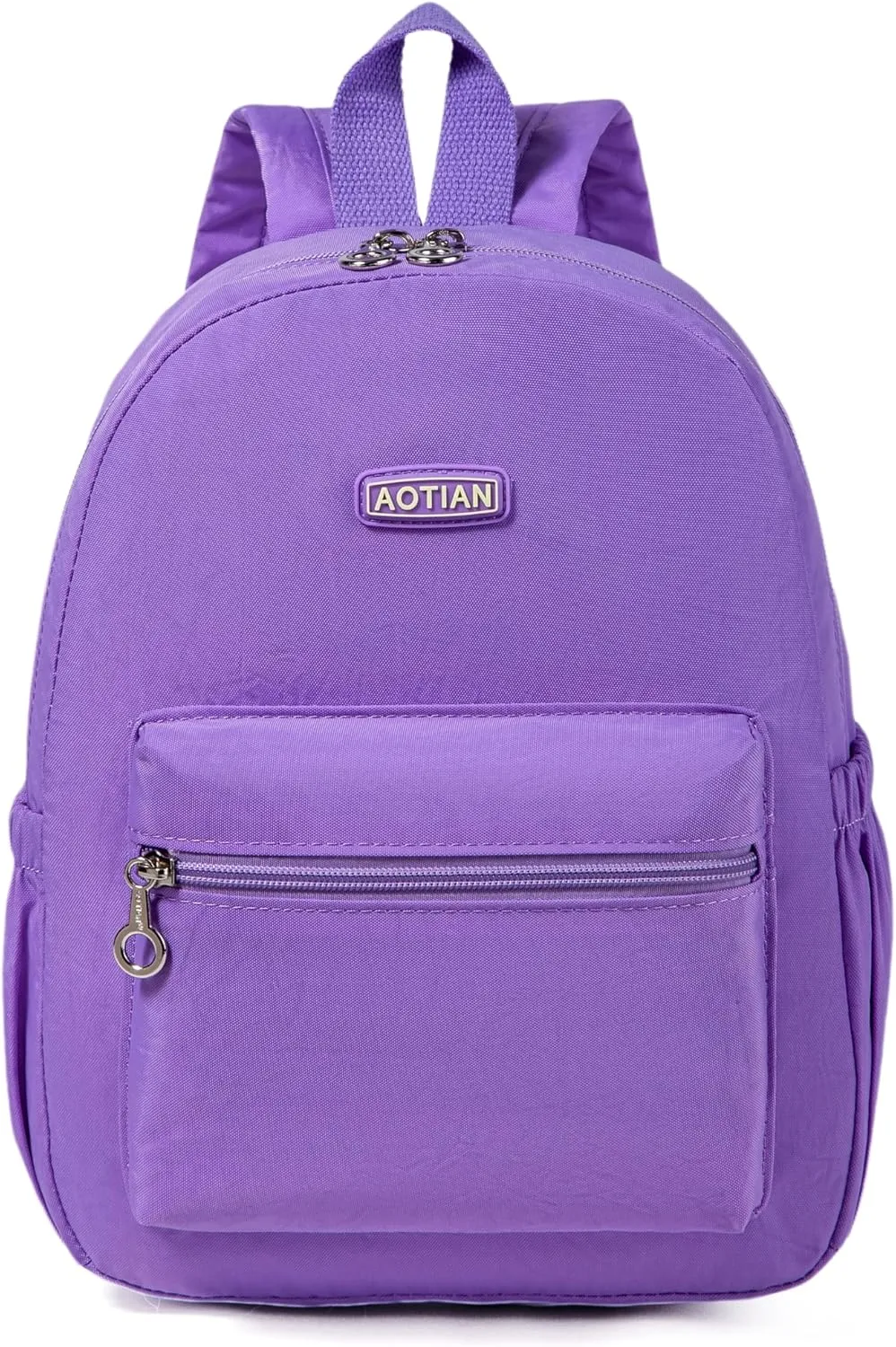 AOTIAN Mini Lightweight 11.8 Inch Backpack Durable Travel Hiking Women and Girls Small Daypack, 7 Liters Light Violet Purple