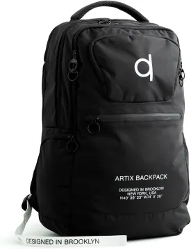 ARTIX Waterproof Laptop Backpack for Men & Women | Large 17.3-inch Travel Backpack | Stylish & Durable Computer Bag for Business, Office & Work | Versatile Rucksack for Adults (Black/Grey)