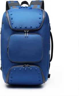 Backpack For Men Multifunctional Anti-theft Waterproof Laptop Backpack for Men with USB Charging Port Travel Shoe Bag(Blue)