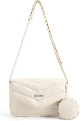 BAGSMART Crossbody Bags for Women, Quilted Puffer Shoulder Bag, Handbag Small Purses for women