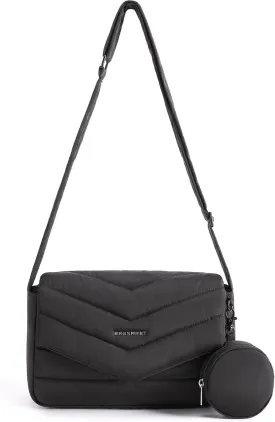 BAGSMART Crossbody Bags for Women, Quilted Puffer Shoulder Bag, Handbag Small Purses for women