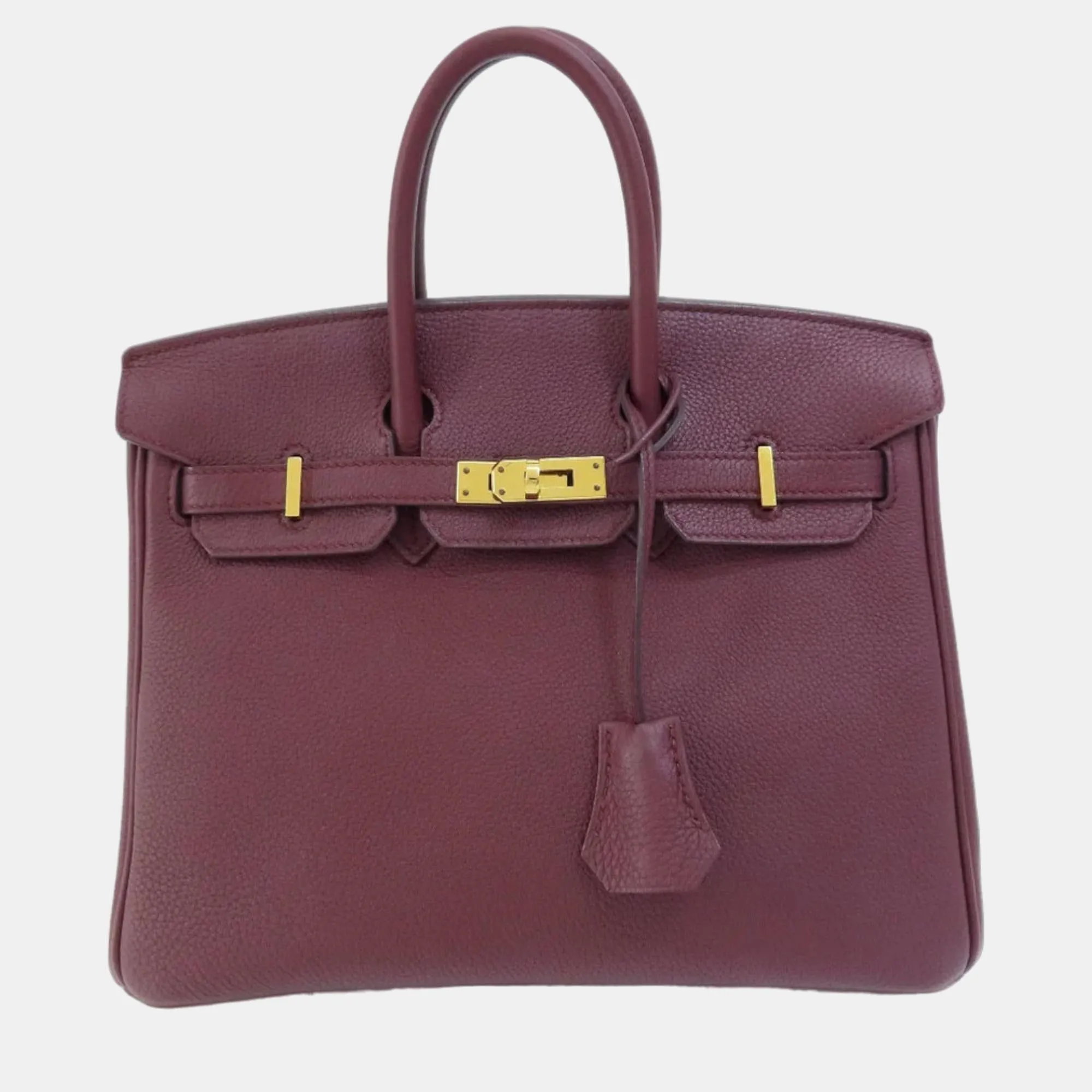 Birkin 25 Bordeaux Handbag Togo Women's