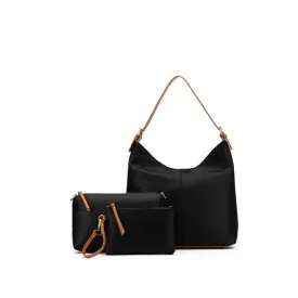 Black Caviar Blair Black Handbag Set 3 Piece