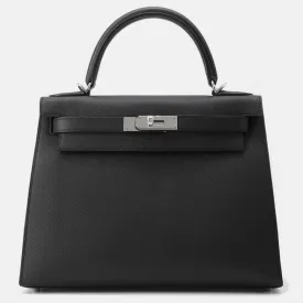 Black Epsom Kelly Sellier Bag 28