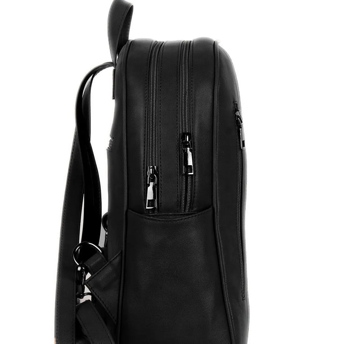 Black Mixed Backpack Mixed Leaves
