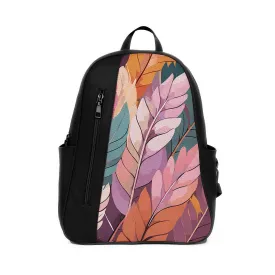 Black Mixed Backpack Mixed Leaves