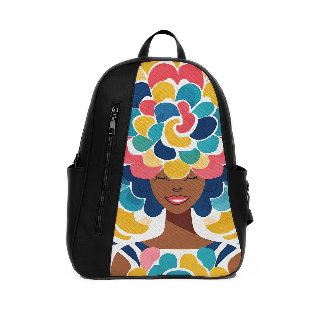 Black Mixed Backpack Pretty Lady