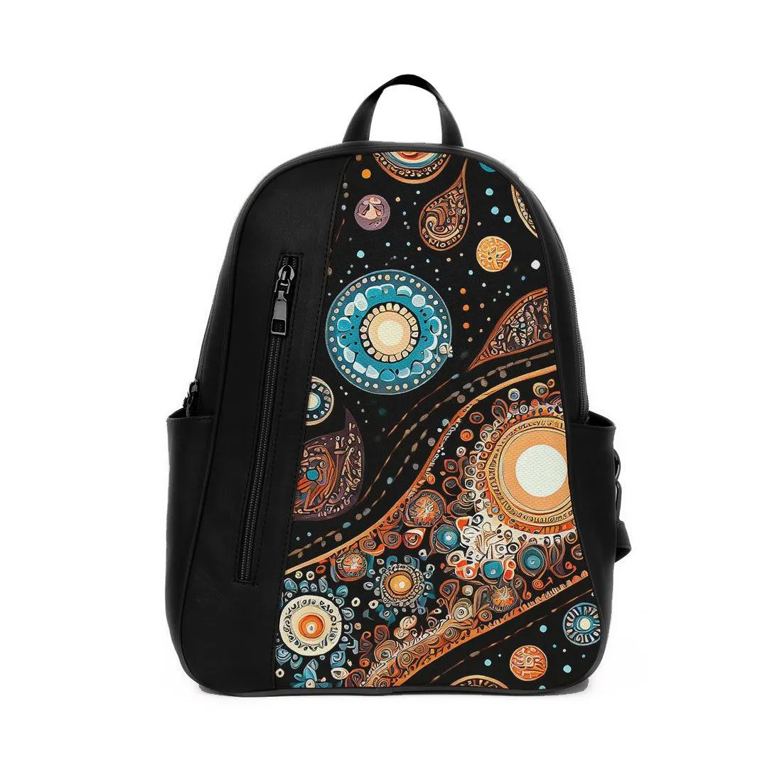 Black Mixed Backpack Spiral
