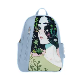 Blue Mixed Backpack Charming