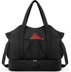 BOSTANTEN Weekender Bags for Women Travel Duffle Waterproof Gym Bag with Shoe Compartment