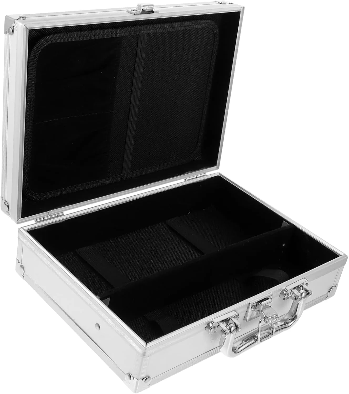 Briefcase Style Toolbox Aluminum Alloy Tool Case Hard Briefcases for Men Storage Box