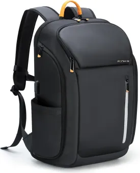 Business Backpack for Men -30L Airplane Approved Travel Backpacks with USB Charging Port Fit 17.3 inch Laptop 900D Nylon Water-Resistant Ergonomic Computer Bag Black