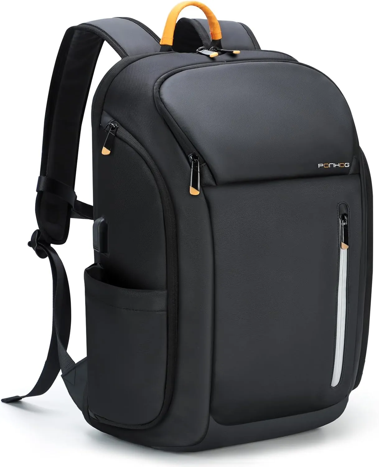 Business Backpack for Men -30L Airplane Approved Travel Backpacks with USB Charging Port Fit 17.3 inch Laptop 900D Nylon Water-Resistant Ergonomic Computer Bag Black