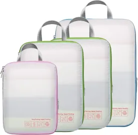 Cambond Compression Packing Cubes for Travel Women - Travel Bags Luggage Organizers Travel Essentials Compression Cubes for Travel Carry on Suitcases