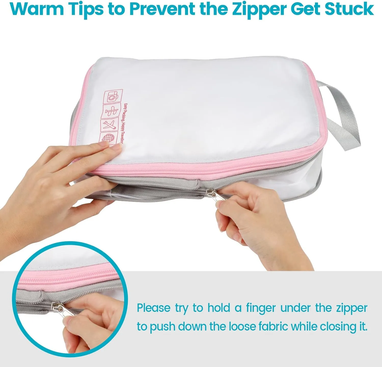 Cambond Compression Packing Cubes for Travel Women - Travel Bags Luggage Organizers Travel Essentials Compression Cubes for Travel Carry on Suitcases