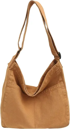 Canvas Tote Bag for Women Men Unisex Purses Women's Crossbody Handbags Hobo Shoulder Bag for Teen Girls