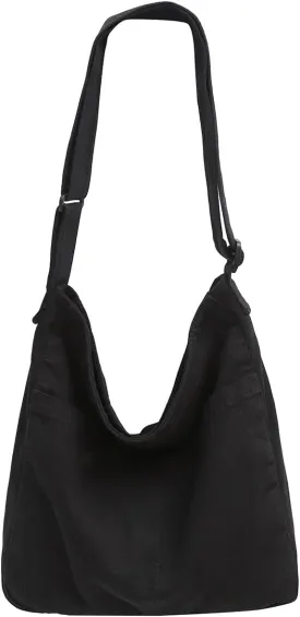 Canvas Tote Bag for Women Men Unisex Purses Women's Crossbody Handbags Hobo Shoulder Bag for Teen Girls