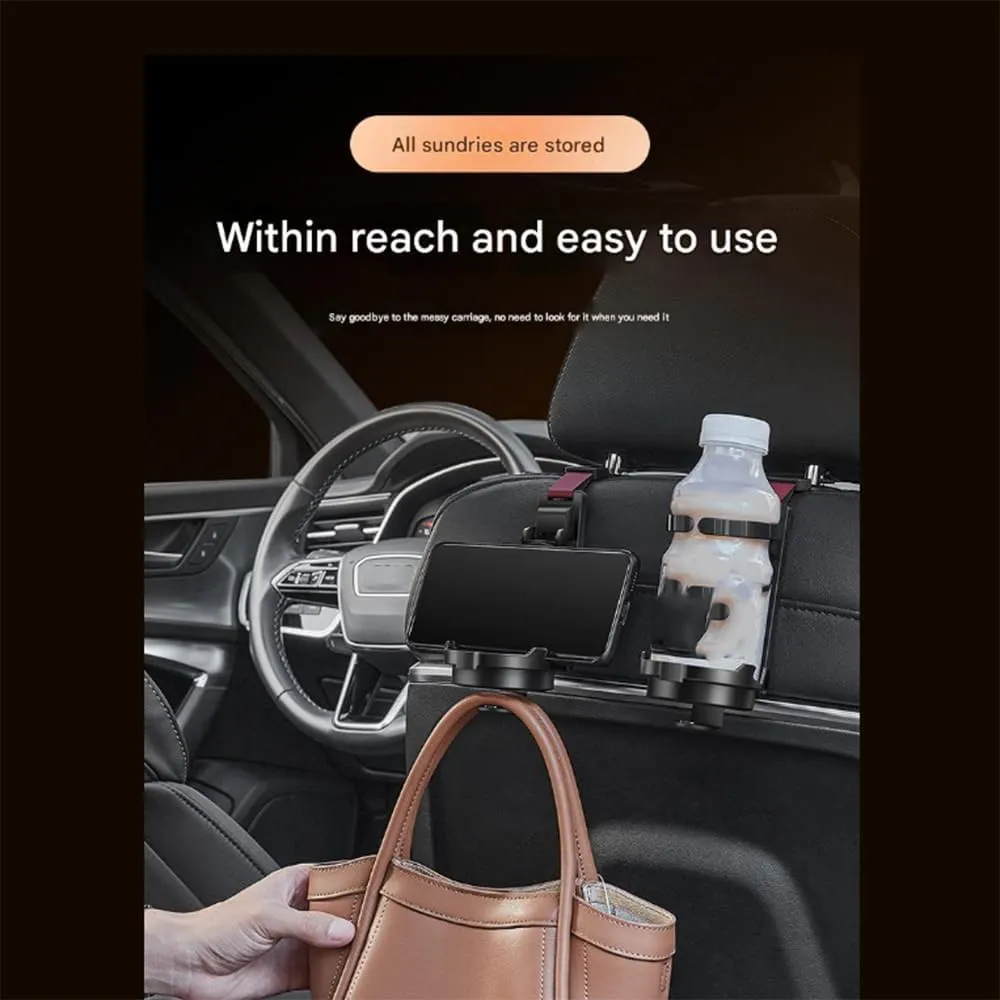Car Seat Headrest Hook for Mercedes S klass w220 (Long axis) 1998-2005,Car Seat Hooks with Phone Holder for Purse,Even Bottle,Backpacks Car Interior Storage Accessories,E