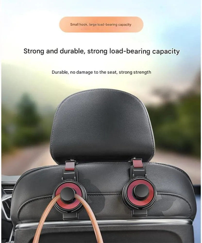 Car Seat Headrest Hook for Mercedes S klass w220 (Long axis) 1998-2005,Car Seat Hooks with Phone Holder for Purse,Even Bottle,Backpacks Car Interior Storage Accessories,E