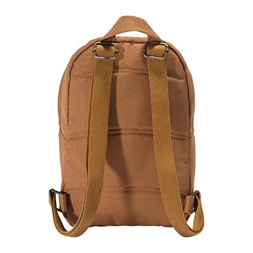 Carhartt Mini Backpack, Everyday Essentials Daypack for Men and Women, Brown