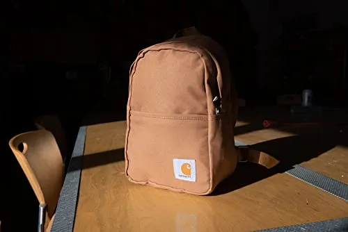Carhartt Mini Backpack, Everyday Essentials Daypack for Men and Women, Brown