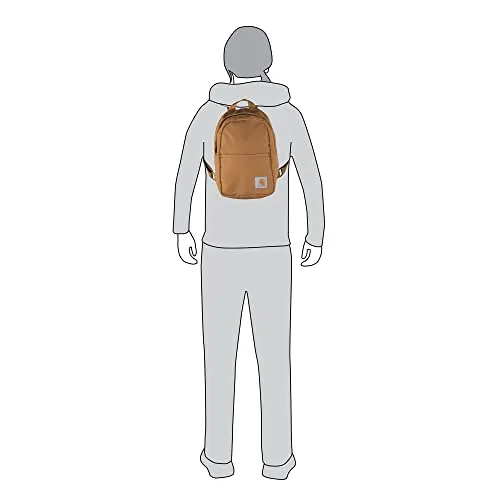 Carhartt Mini Backpack, Everyday Essentials Daypack for Men and Women, Brown