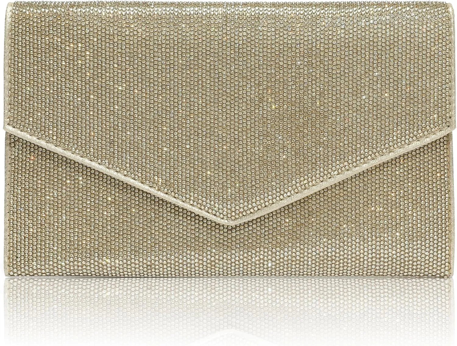CARIEDO Women's Evening Bag Elegant Clutch Delicate PU Leather Flap Handbag Prom Wedding Party