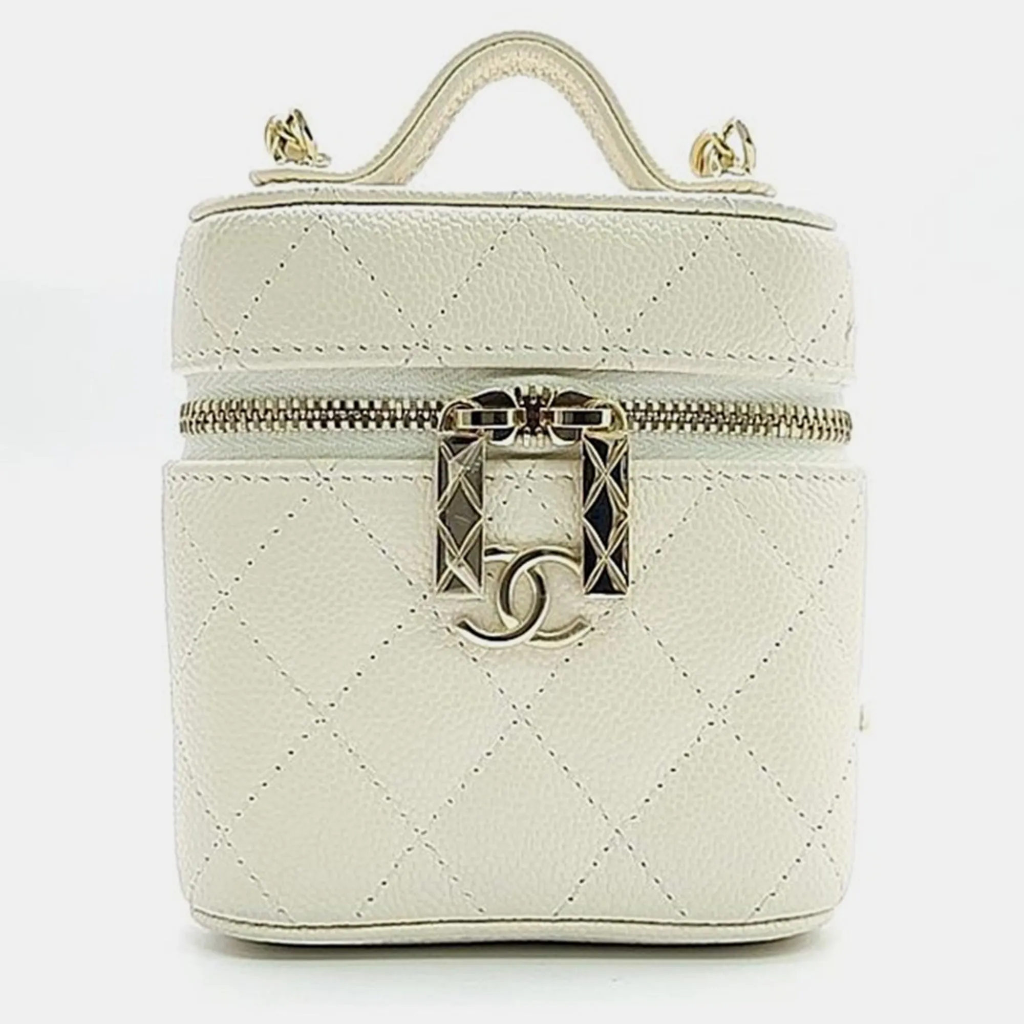 Caviar Top Handle Cosmetic Crossbody Bag