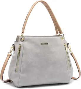 celestina Women Tote Bag Medium Designer Satchel Handbag, Top-Handle Purse with Strap, Fits 15-inch Laptop
