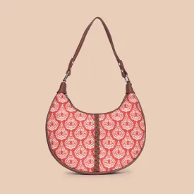 Chanderi Phool Hobo Bag