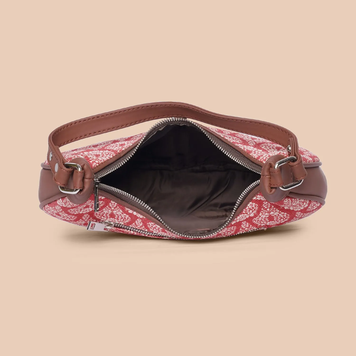 Chanderi Phool Hobo Bag
