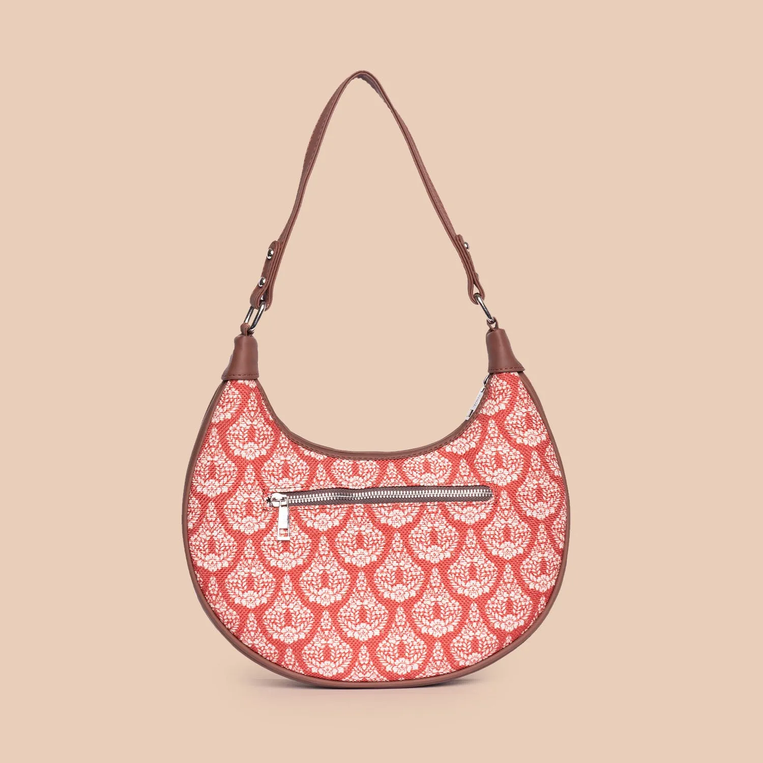 Chanderi Phool Hobo Bag