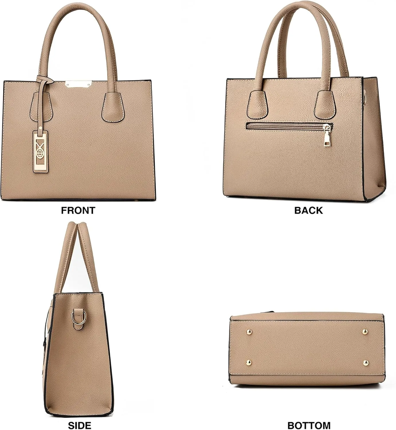 CHICAROUSAL Crossbody Purses and Handbags for Women PU Leather Tote Shoulder Bags Top Handle Satchel