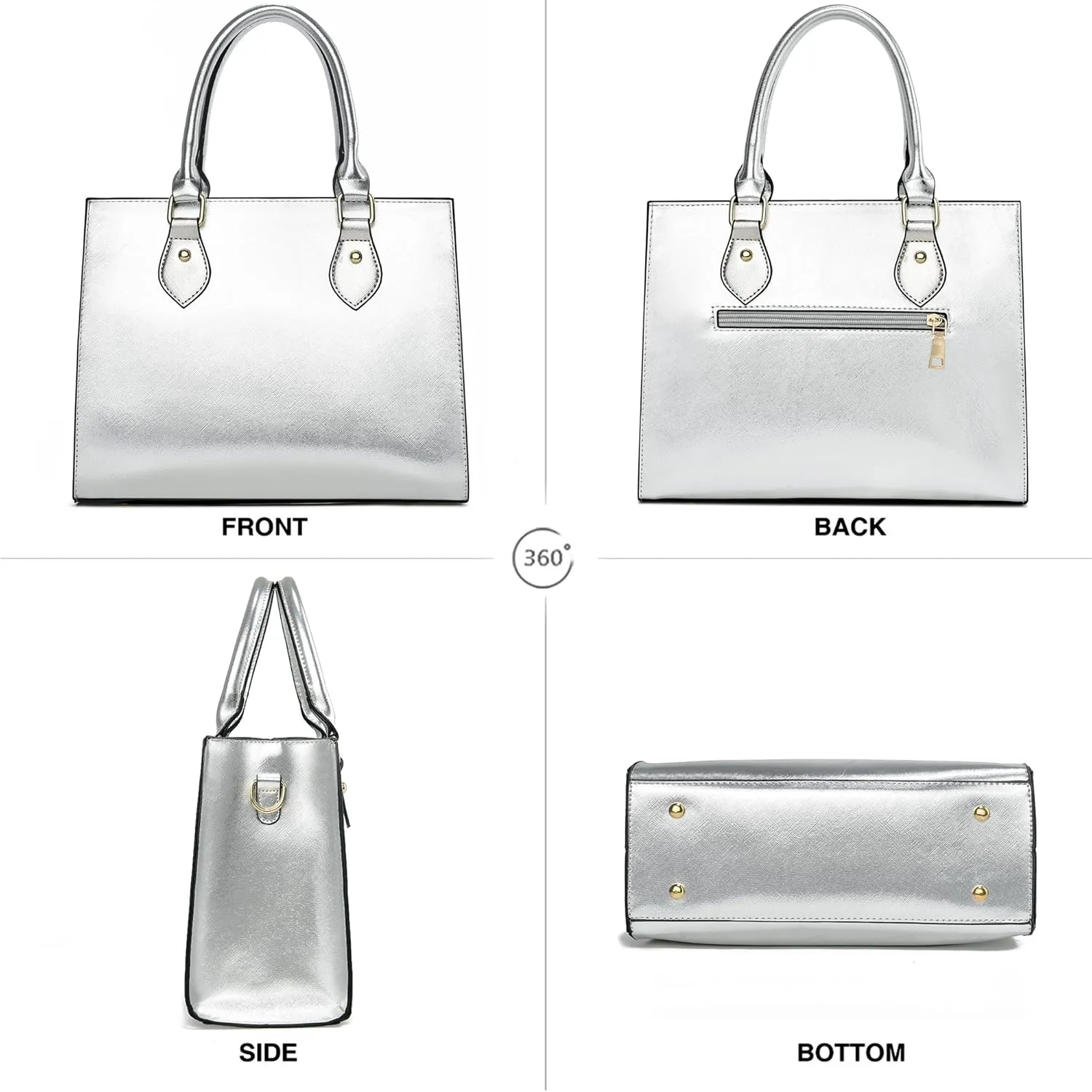 CHICAROUSAL Crossbody Purses and Handbags for Women PU Leather Tote Top Handle Satchel Shoulder Bags