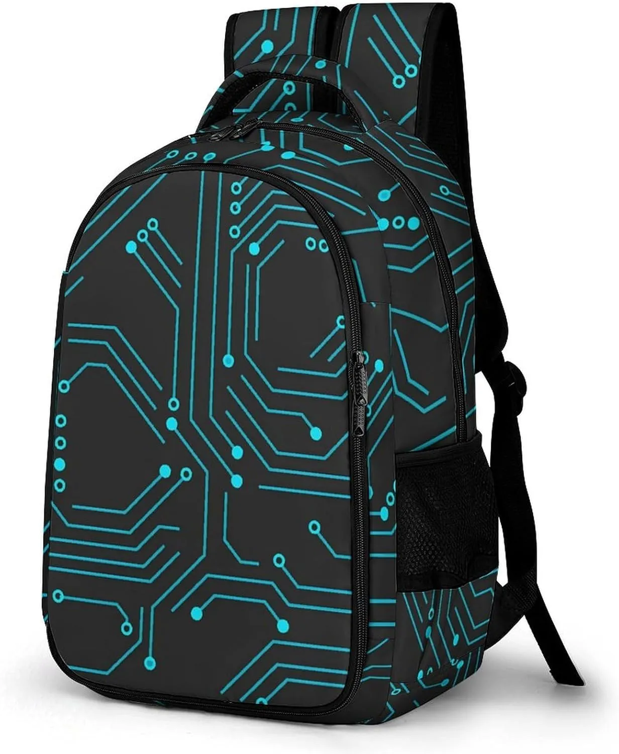 Circuit Board Unisex Backpack Casual Daypacks Dual Compartment Shoulders Bag for Camping Hiking Travel Gear