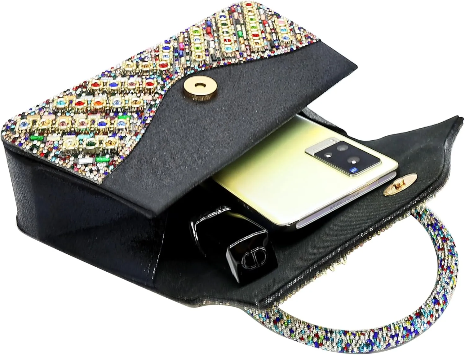 Clutch Purses for Women Sparkly Rhinestones Purses and Handbags for Wedding Party Evening Crossbody Bag with Chain