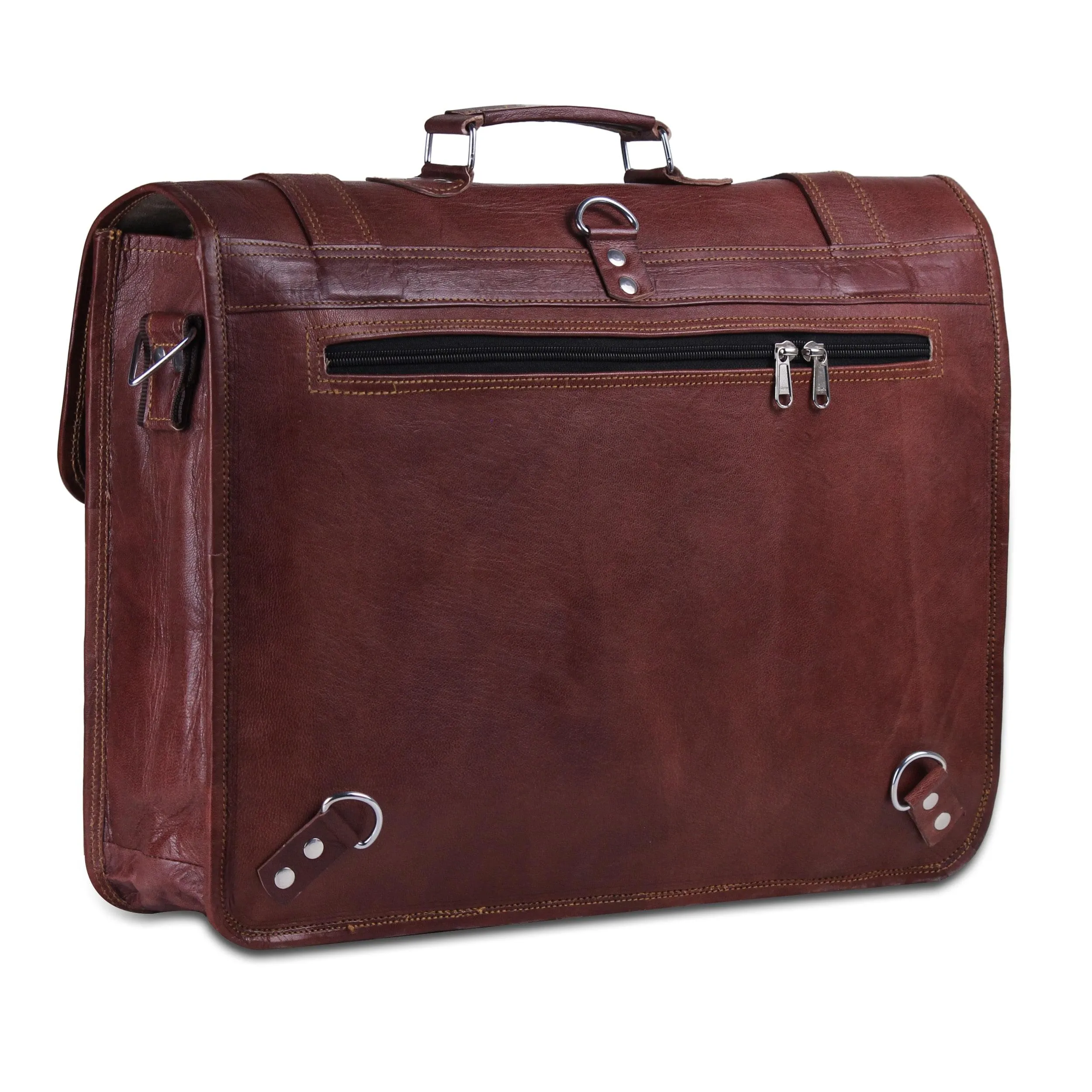 Convertible Leather Messenger Bag