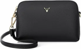 Crossbody Bag for Women, Vegan Leather Women Crossbody Purse Small Shoulder Handbags, Ladies Wristlet Clutch