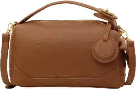 Crossbody Bags for Women,Ladies Top-handle Satchel Soft Leather Bucket Handbags with Adjustable Strap