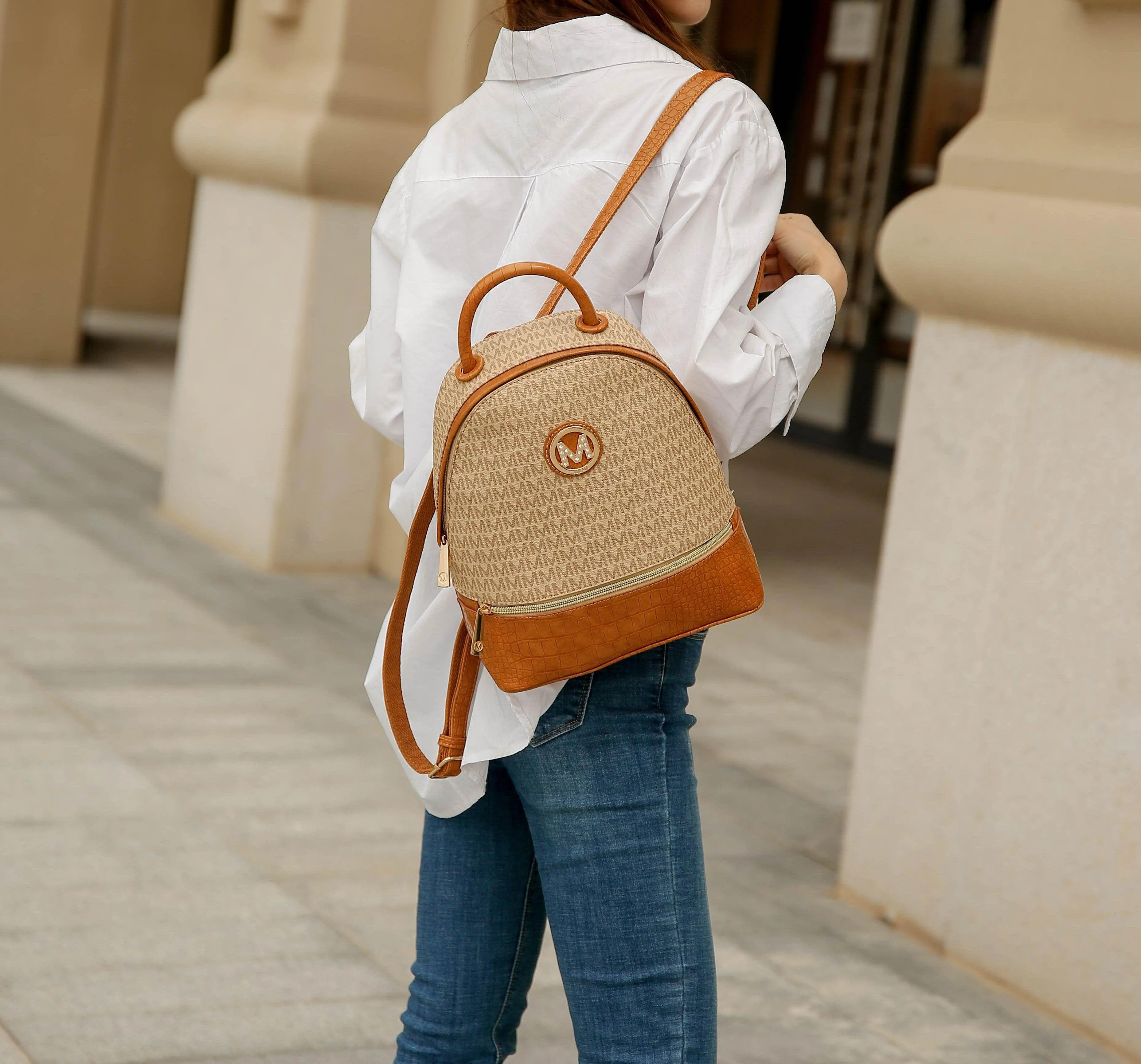 Designer Daypacks For Women Denice Signature Backpack